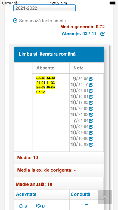 Catalog Școlar Electronic Screenshot