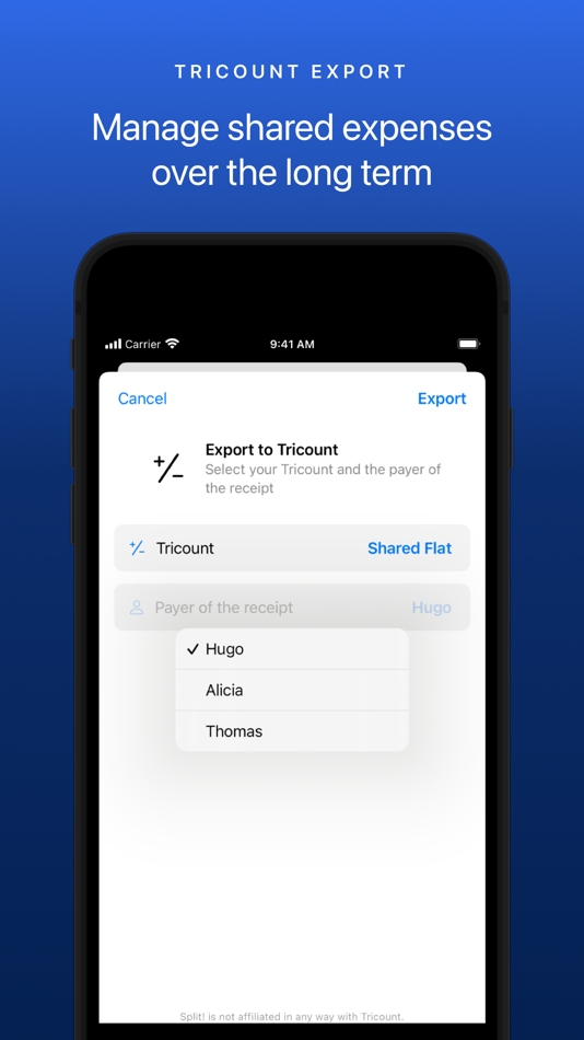 #6. Split! your receipts (iOS) 由: Hugo Queinnec