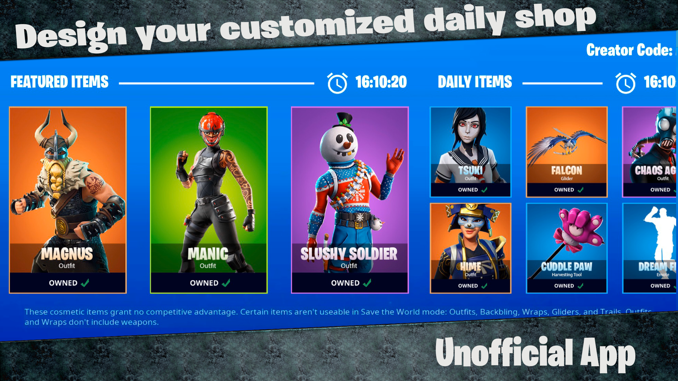 Daily Shop Maker - FortShop