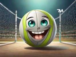 Volleyball Faces Stickers