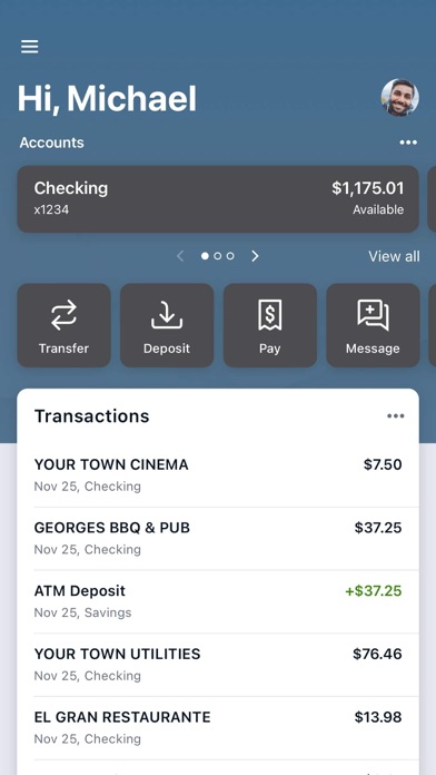 American State Bank Mobile App Screenshot