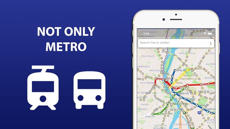 Public transport map Budapest