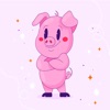 Animated Pink Pig Stickers icon