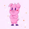 Animated Pink Pig Stickers App Feedback
