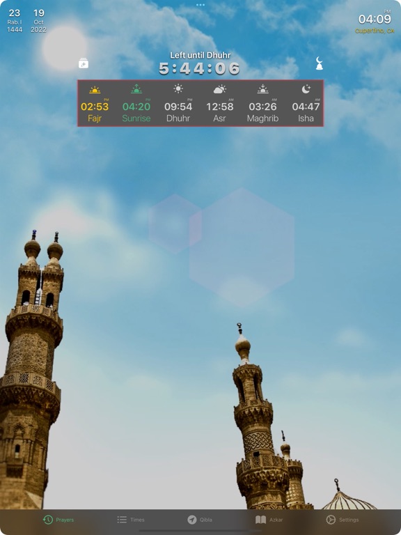 Screenshot #1 for ElaSalaty: Muslim Prayer Times