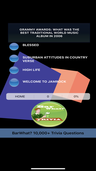 BarWhat? 10000+ Trivia Game Screenshot