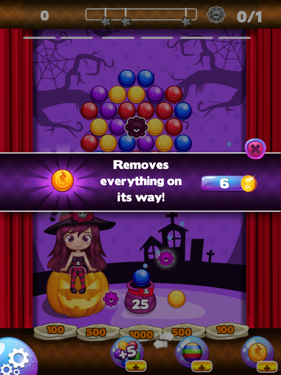 Sweet Halloween Bubble Shooter iPad screenshot