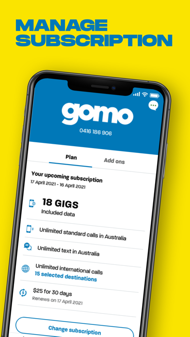 GOMO Australia Screenshot
