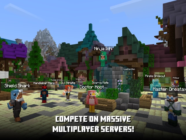 Minecraft pe online gameplay screenshot