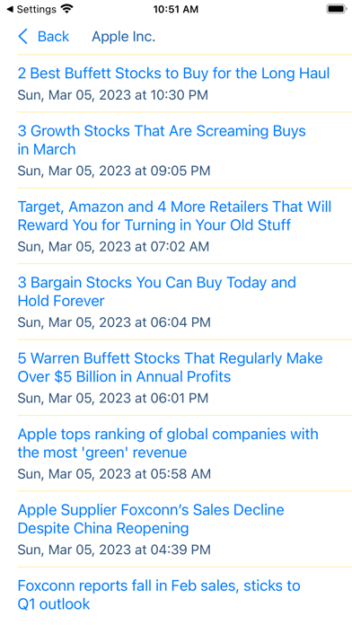 Stocks - US Stock Quotes Screenshot