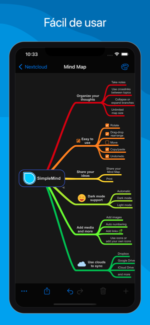 ‎SimpleMind - Mapas mentales Screenshot