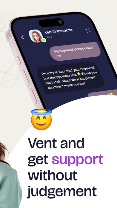 Lea - therapy chatbot Screenshot