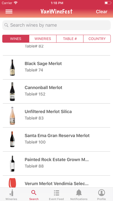 VanWineFest Screenshot