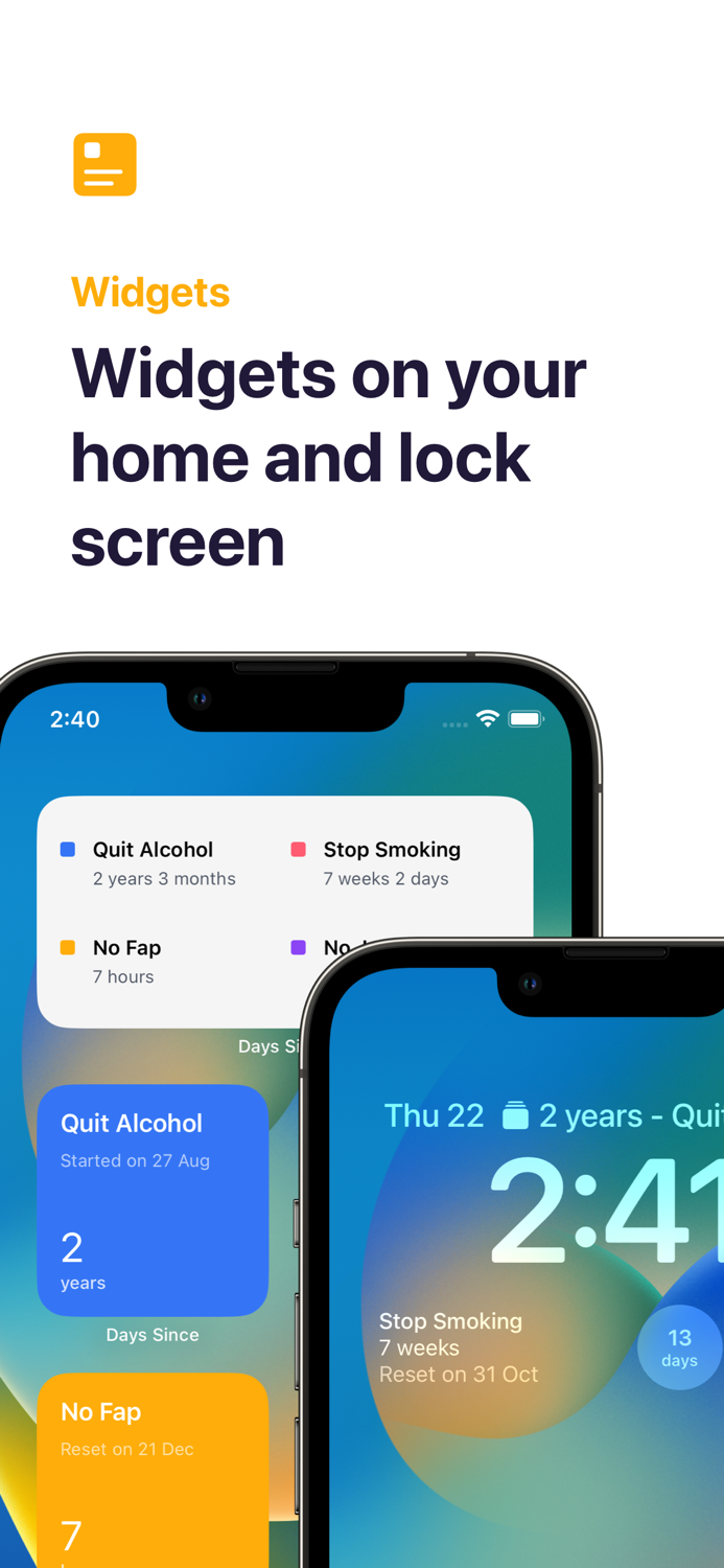 Days Since Quit Habit Tracker
