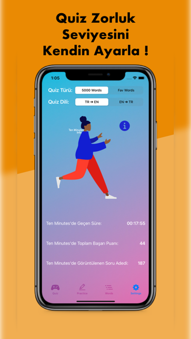 Turkish via English: TenMinute Screenshot