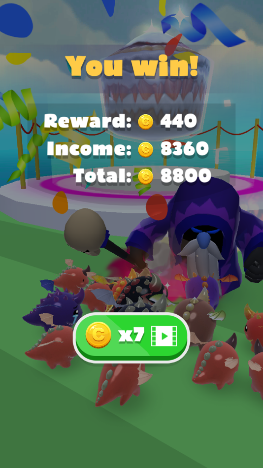 #5. Dragon Rush 3D: Merge and Run (iOS) Podle: MAD PIXEL