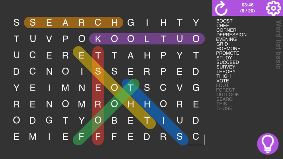 #4. WordsSoup - Word Search Puzzle (iOS) 由: EasyM BV