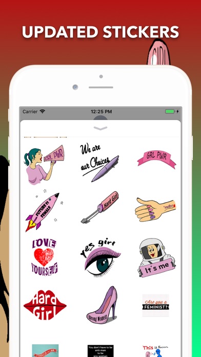 Feminism mojis Screenshot