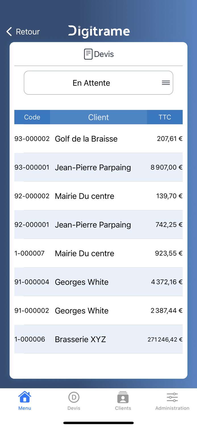 Digitrame - Devis et Factures