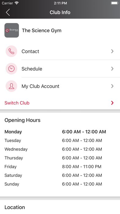 TSG FITNESS Screenshot
