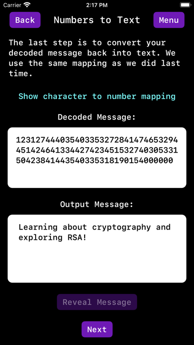 Learn RSA Cryptography Screenshot