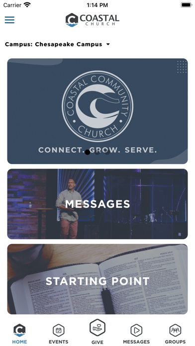 Coastal Church. Screenshot 1 - AppWisp.com Coastal Church. Screenshot 1 - AppWisp.com