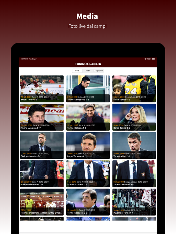 TorinoGranata.it iPad screenshot 5 - Sports app