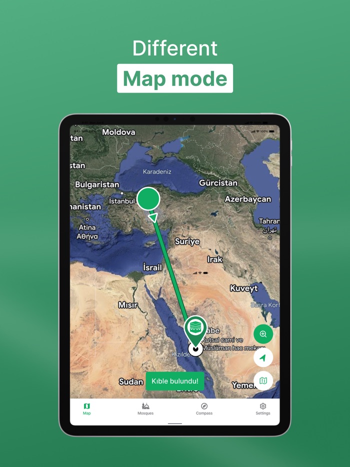 Qibla Finder Map  Compass