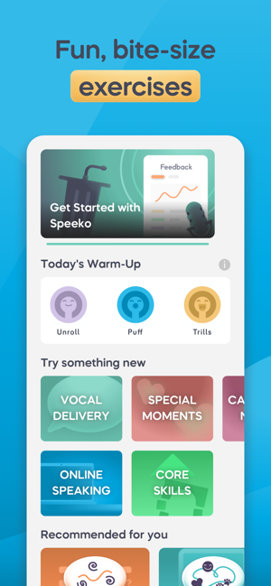 ‎Speeko - Public Speaking Coach Capture d'écran