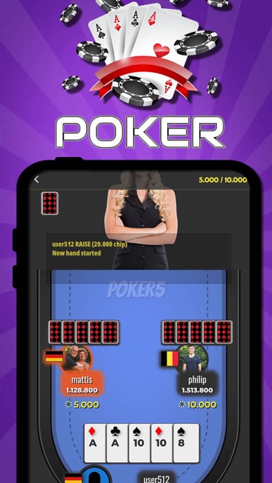 POKER: 5 Card & Texas & Omaha Screenshot