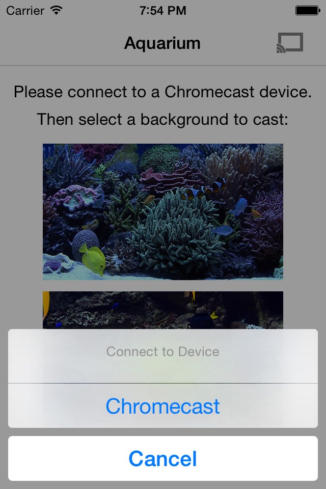 Aquarium on TV for Chromecast screenshot 2