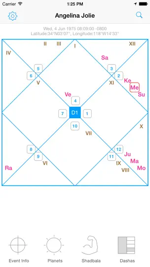 Capture d'écran de Jyotish Dashboard™ Preview sur iPhone 1