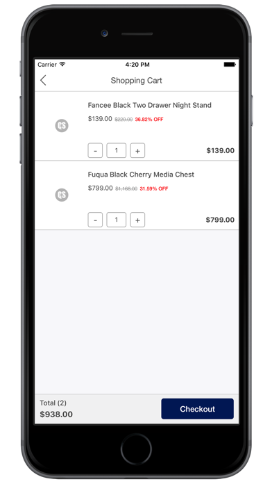 QeS Furniture Screenshot