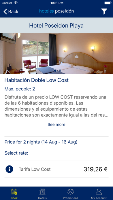 Hoteles Poseidón Screenshot