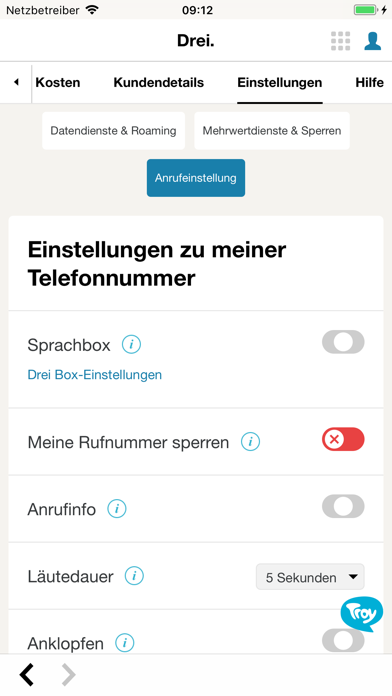 Kundenzone Screenshot