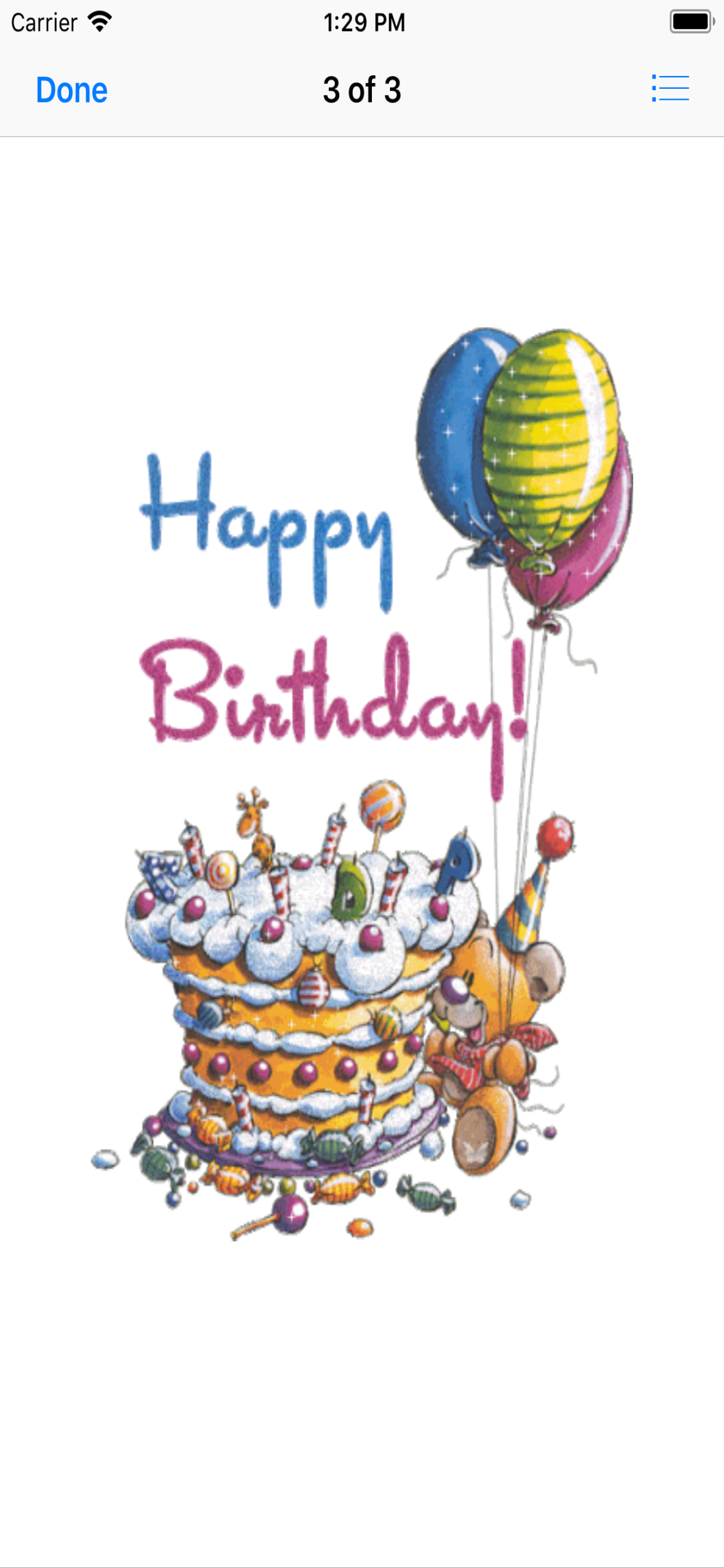 birthday animated stickers screenshot 5