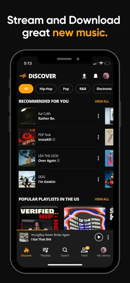 Game screenshot Audiomack - Play Music Offline mod apk