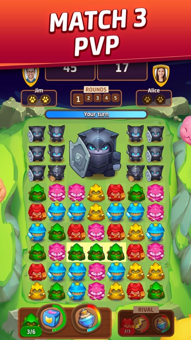 Cat Force – PvP Match 3 Game Screenshot