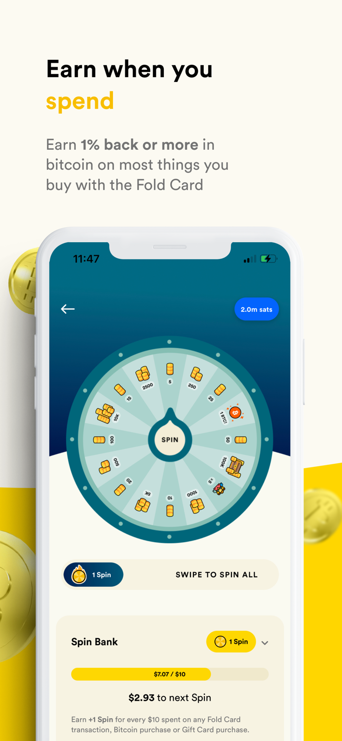 Fold Earn and buy bitcoin