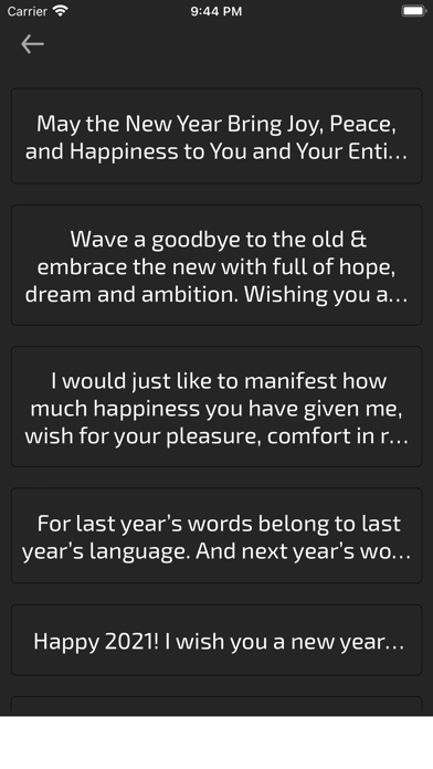 Happy New Year Wishes Card GIF Screenshot