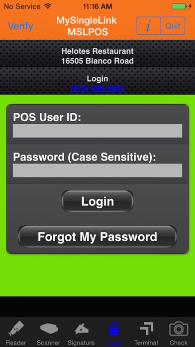 MSL POS Screenshot