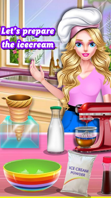 Home Made Rainbow Ice Cream Screenshot