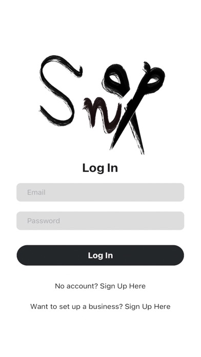 Snip Booking Screenshot