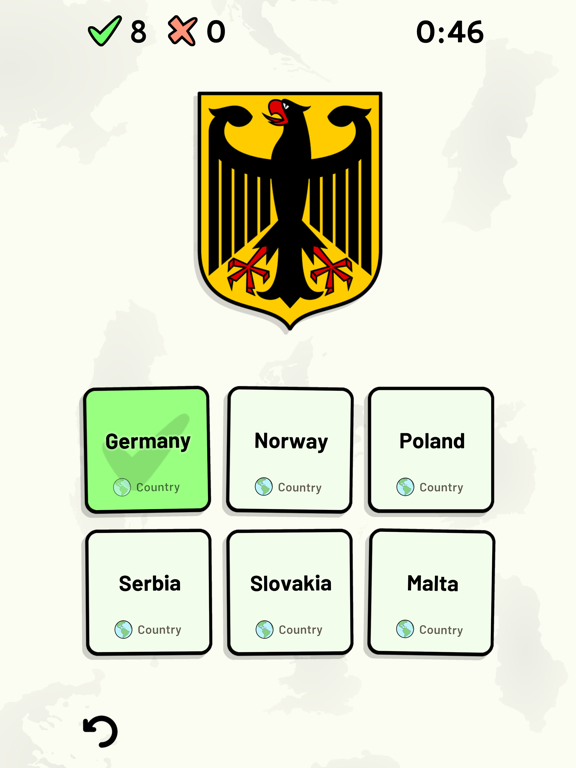 Countries of Europe Quiz iPad screenshot 7 - Education app