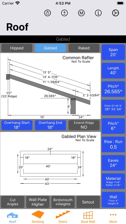 Roof Guide - Carpentry Calc