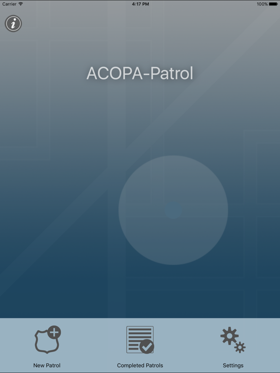 ACOPA-Patrol iPad screenshot 1 - Utilities app
