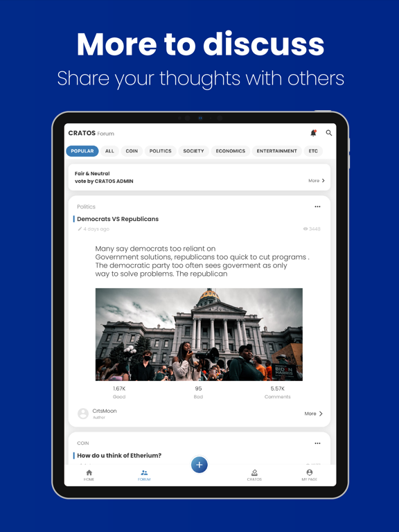 CRATOS GLOBAL iPad screenshot 8 - Social Networking app