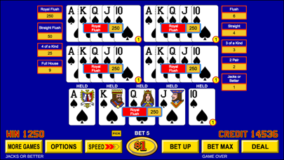 Video Poker ™ - Classic Games Screenshot