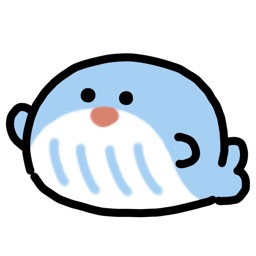 anime whale sticker