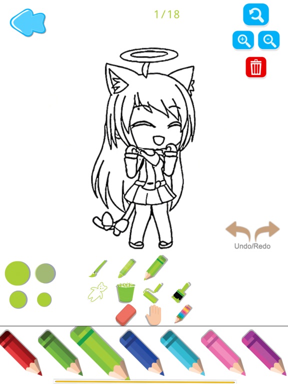 Screenshot #4 pour Gacha life coloring & quiz